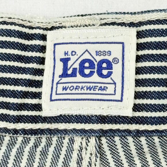 Lee Workwear Men's Striped Blue White Carpenter Shorts Size 32 Heavy Duty NWT - Picture 7 of 12